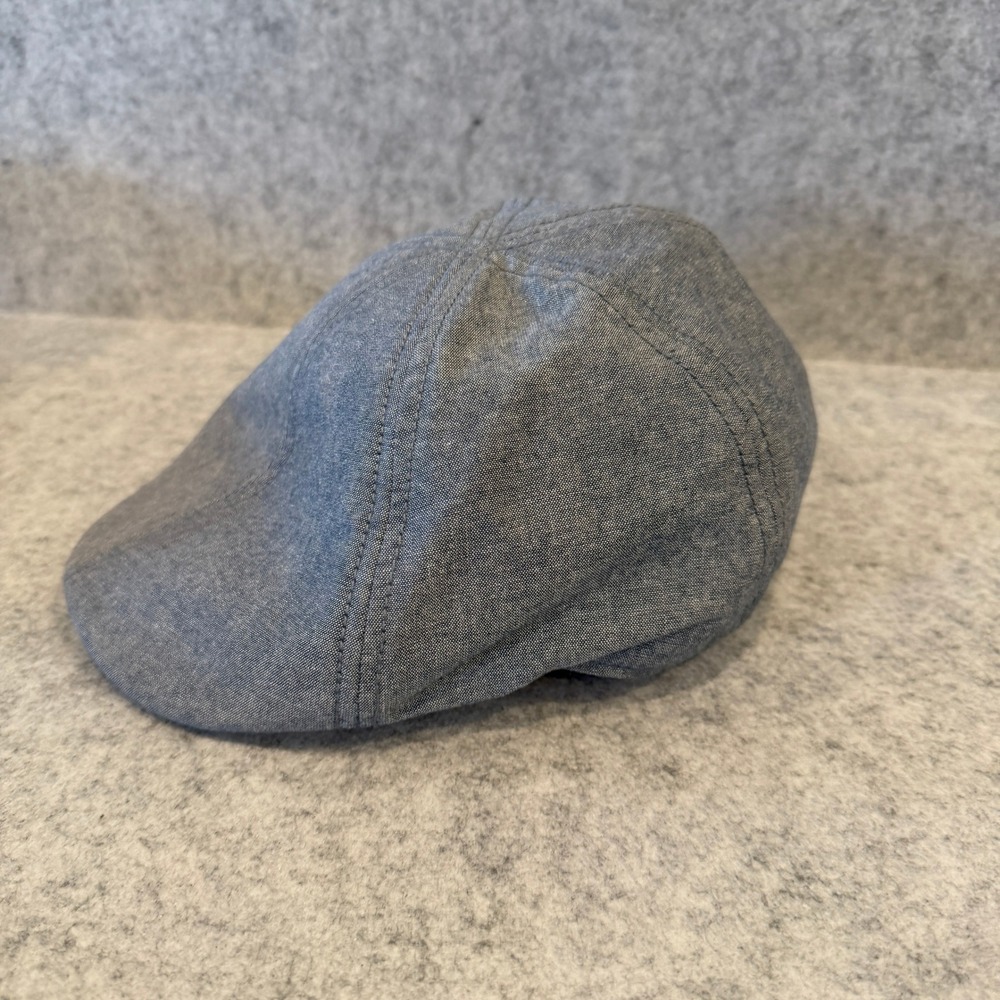Goorin Bros Men's Flat Cap Hat Light Blue, Interior Yellow Lining, Size Medium